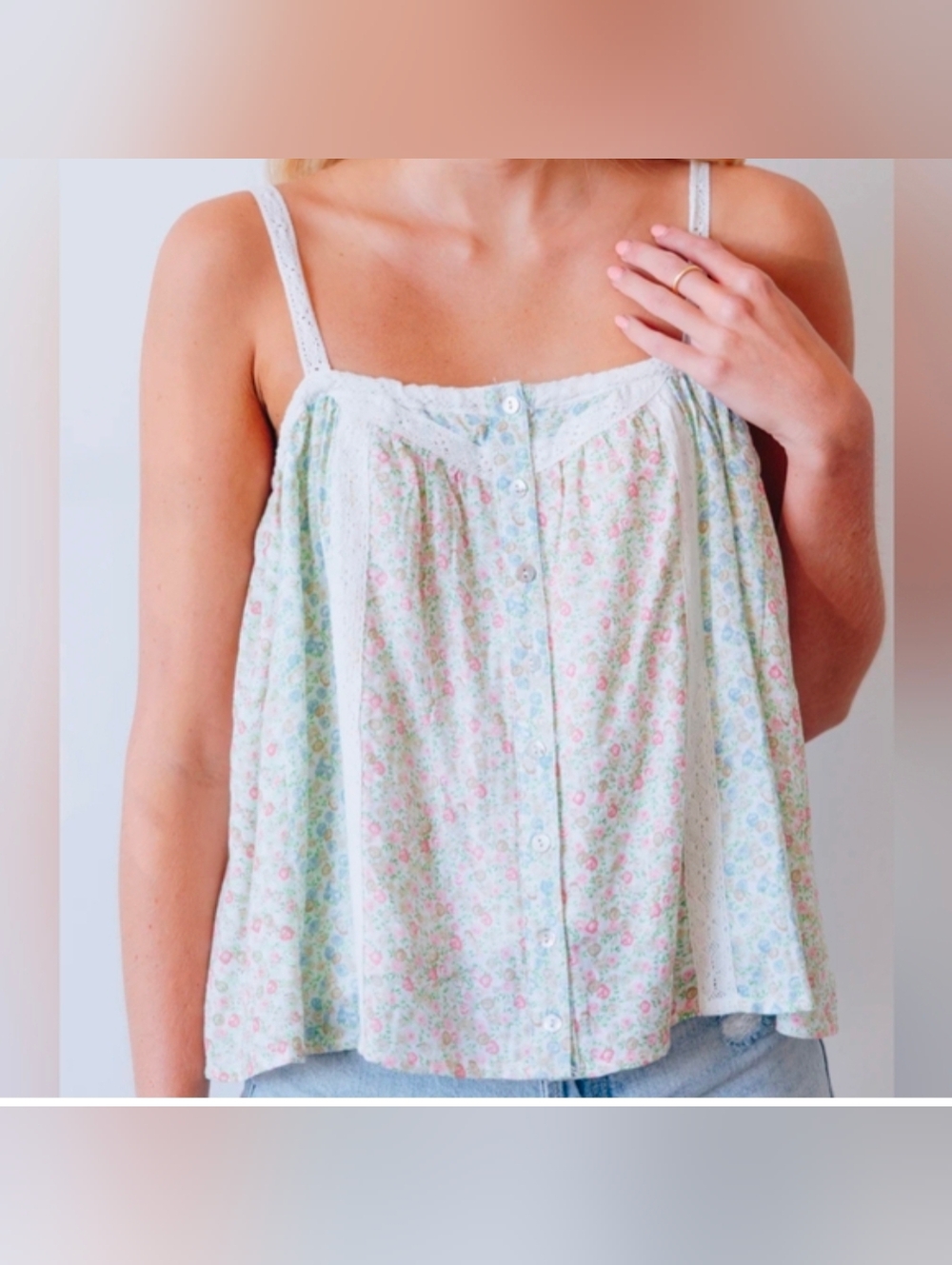 Large Jenna Floral Top-NWT